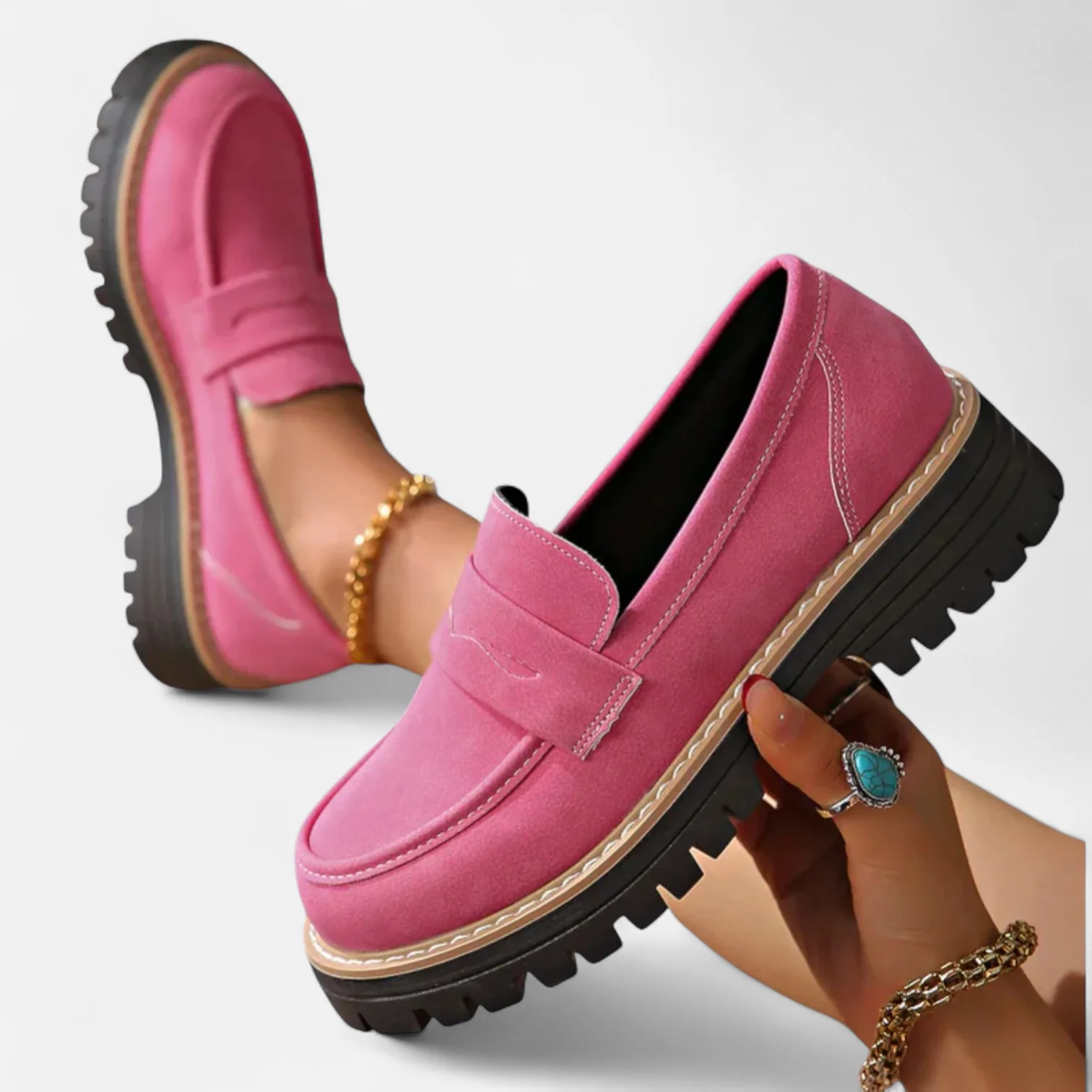 Mocassins femme orthopédiques confortables