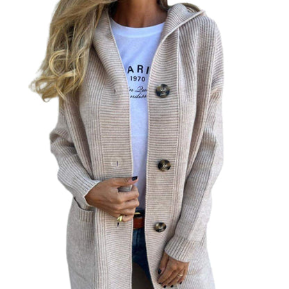 Cardigan Femme Long en Tricot – Doux, Confortable avec Poches Profondes