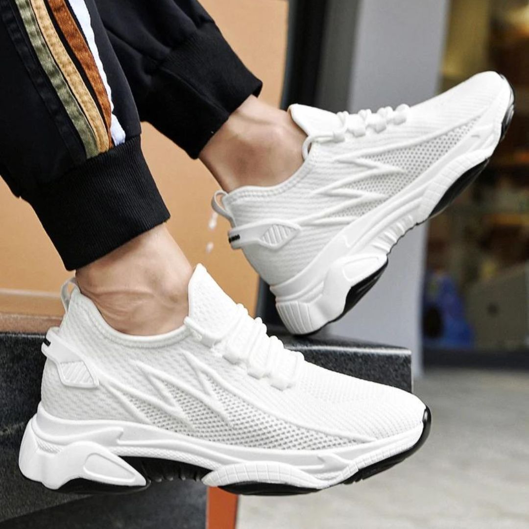 Chaussures homme semelle épaisse surface texturée