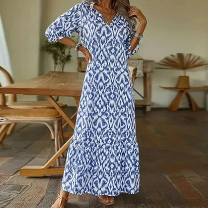 Robe longue en tissu doux pour femme
