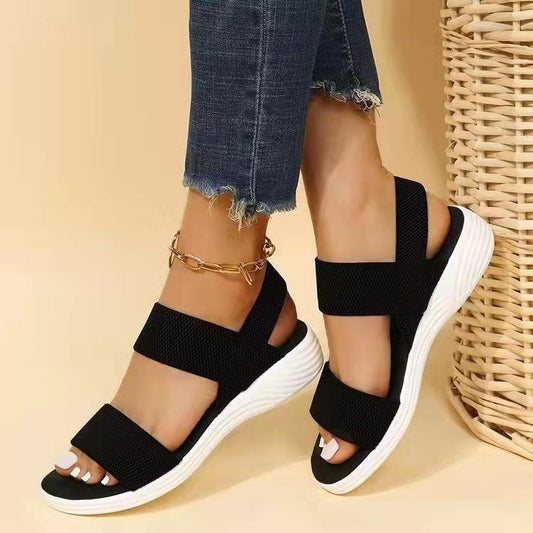 Sandales d'été pour femme avec brides ajustables