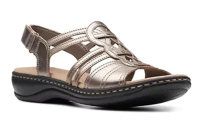 Sandales femme compensées à texture lisse et fleur décorative