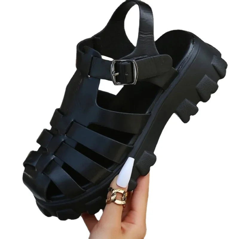 Sandales femme été avec surface douce et brides réglables