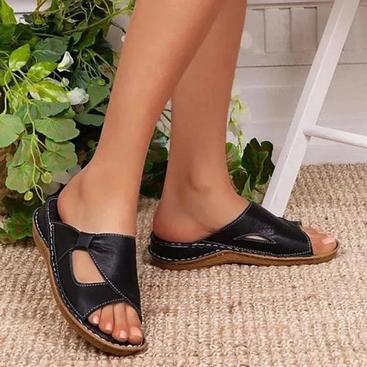 Sandales ouvertes pour femme avec détail d’orteil