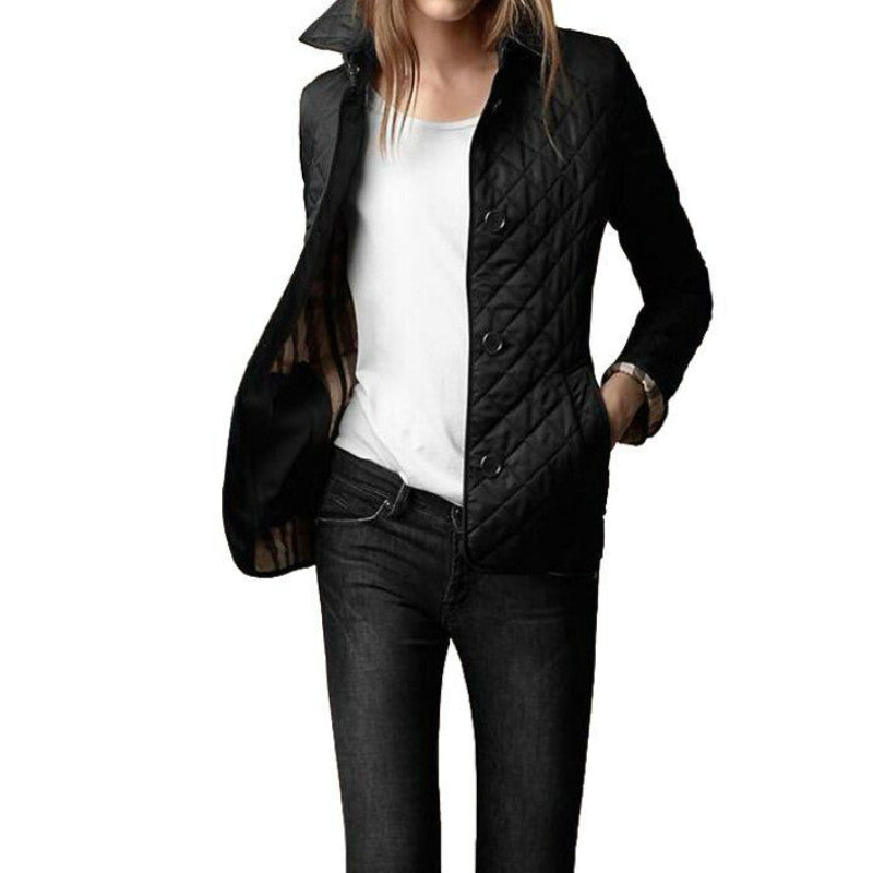 Veste mi-saison femme avec surface douce et coupe affinée