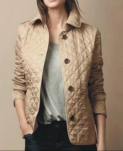 Veste mi-saison femme avec surface douce et coupe affinée