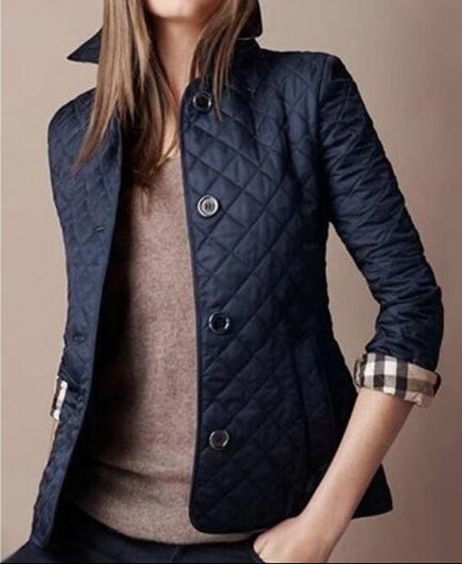 Veste mi-saison femme avec surface douce et coupe affinée
