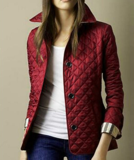 Veste mi-saison femme avec surface douce et coupe affinée