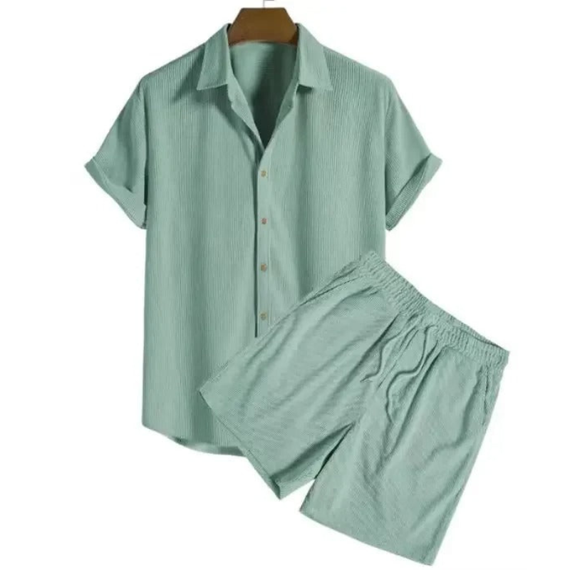 Vêtements homme été  polo et short coordonnés