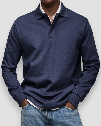 Polo à manches longues homme – coupe élégante et confortable, style polyvalent