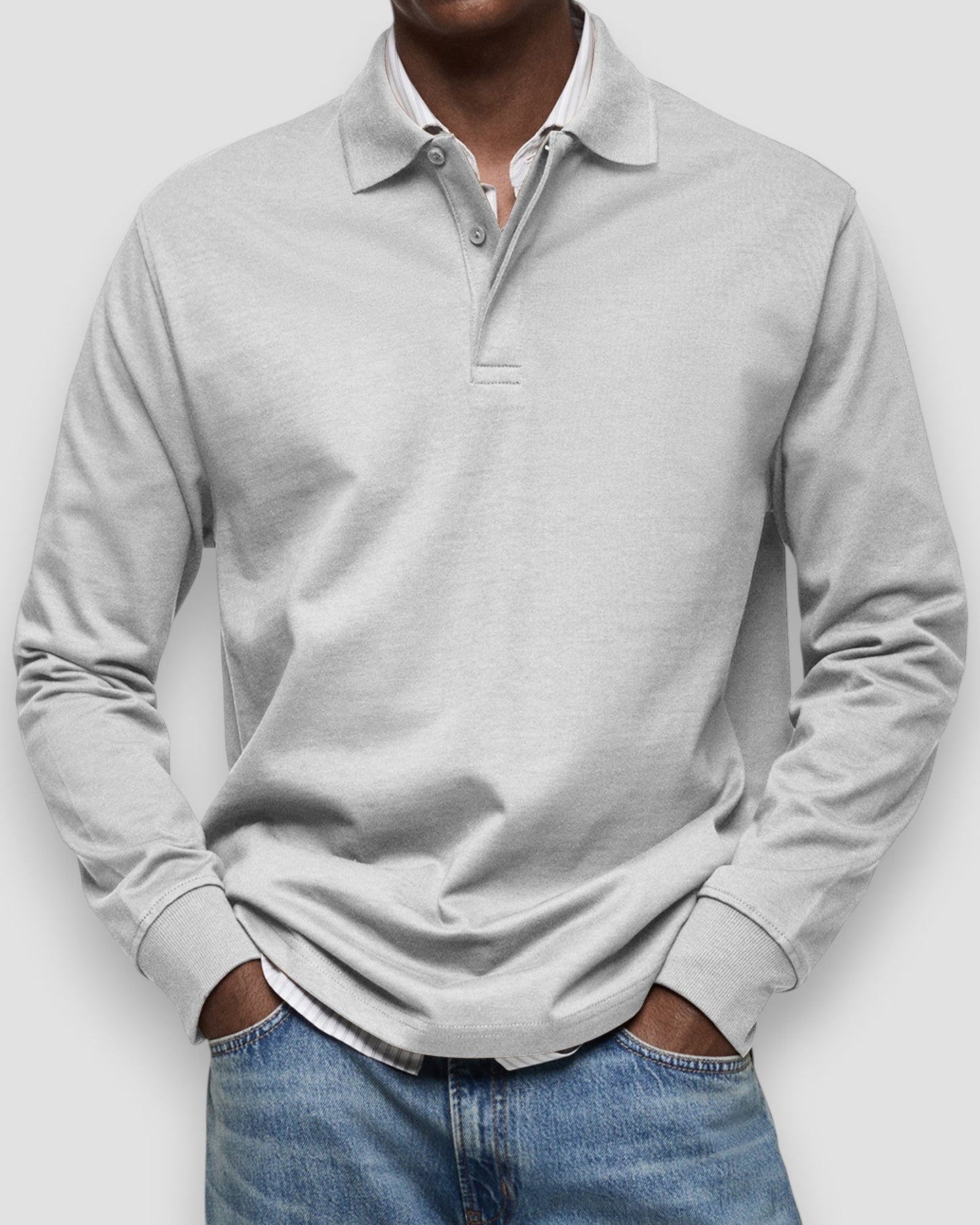 Polo à manches longues homme – coupe élégante et confortable, style polyvalent