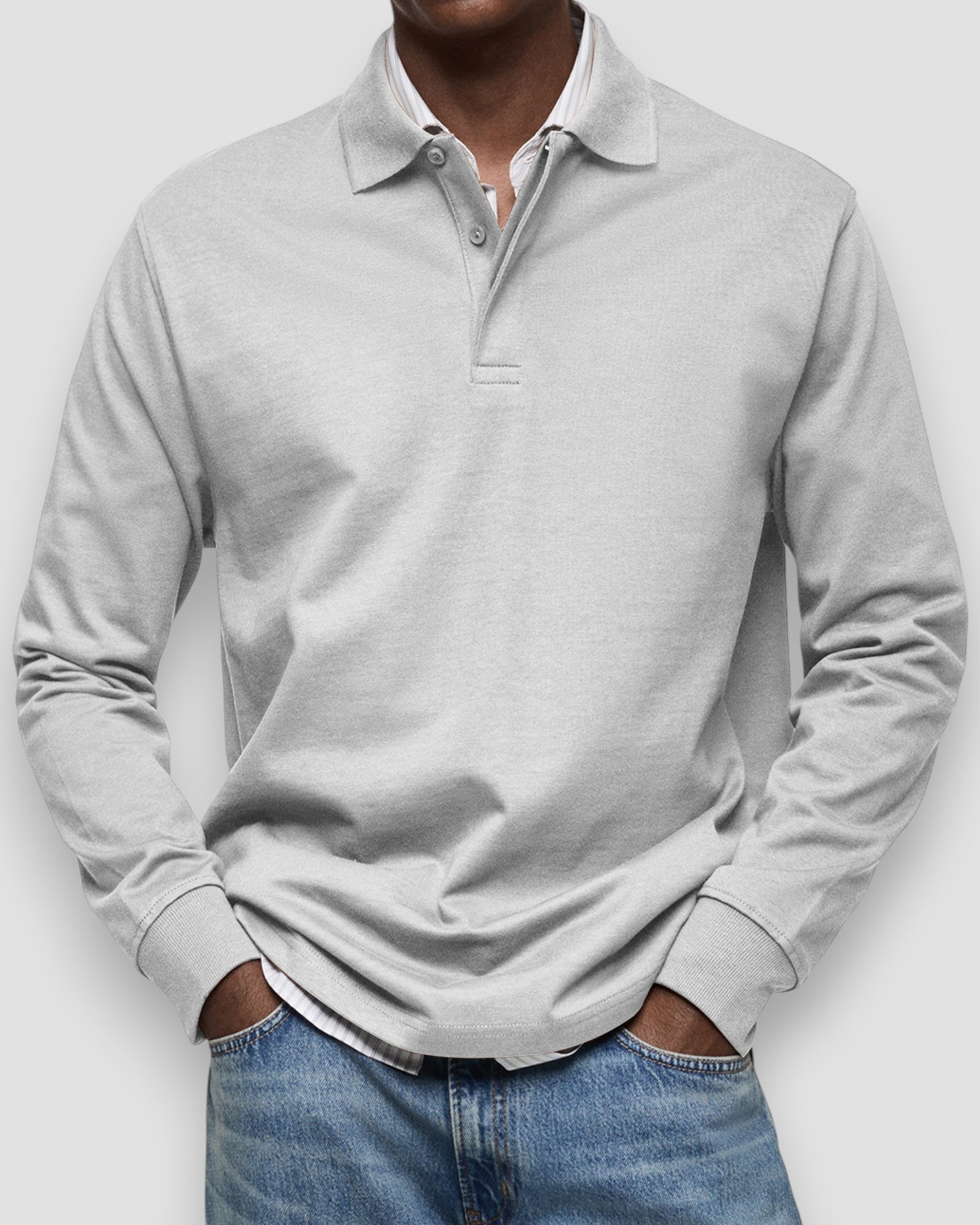 Polo à manches longues homme – coupe élégante et confortable, style polyvalent