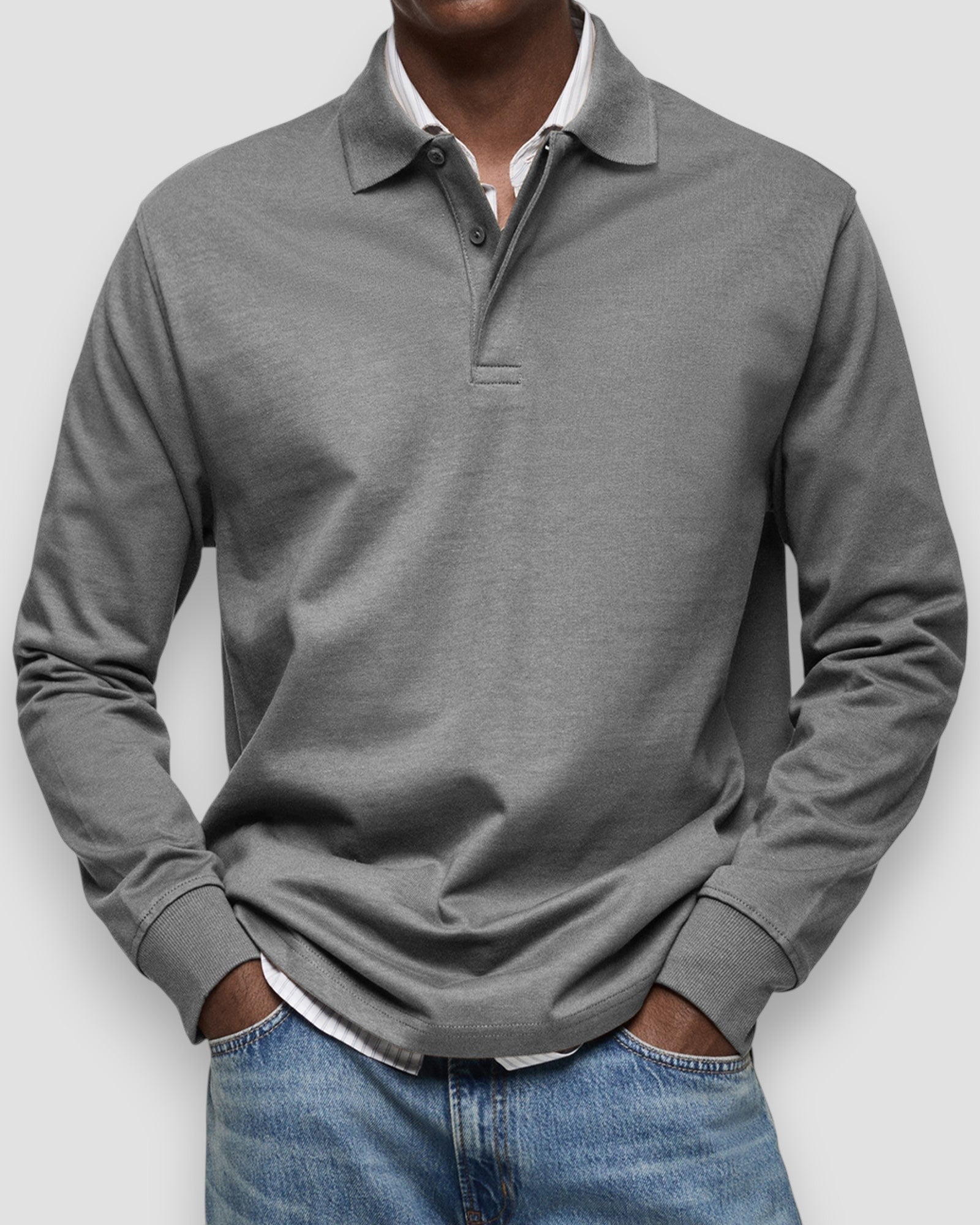 Polo à manches longues homme – coupe élégante et confortable, style polyvalent