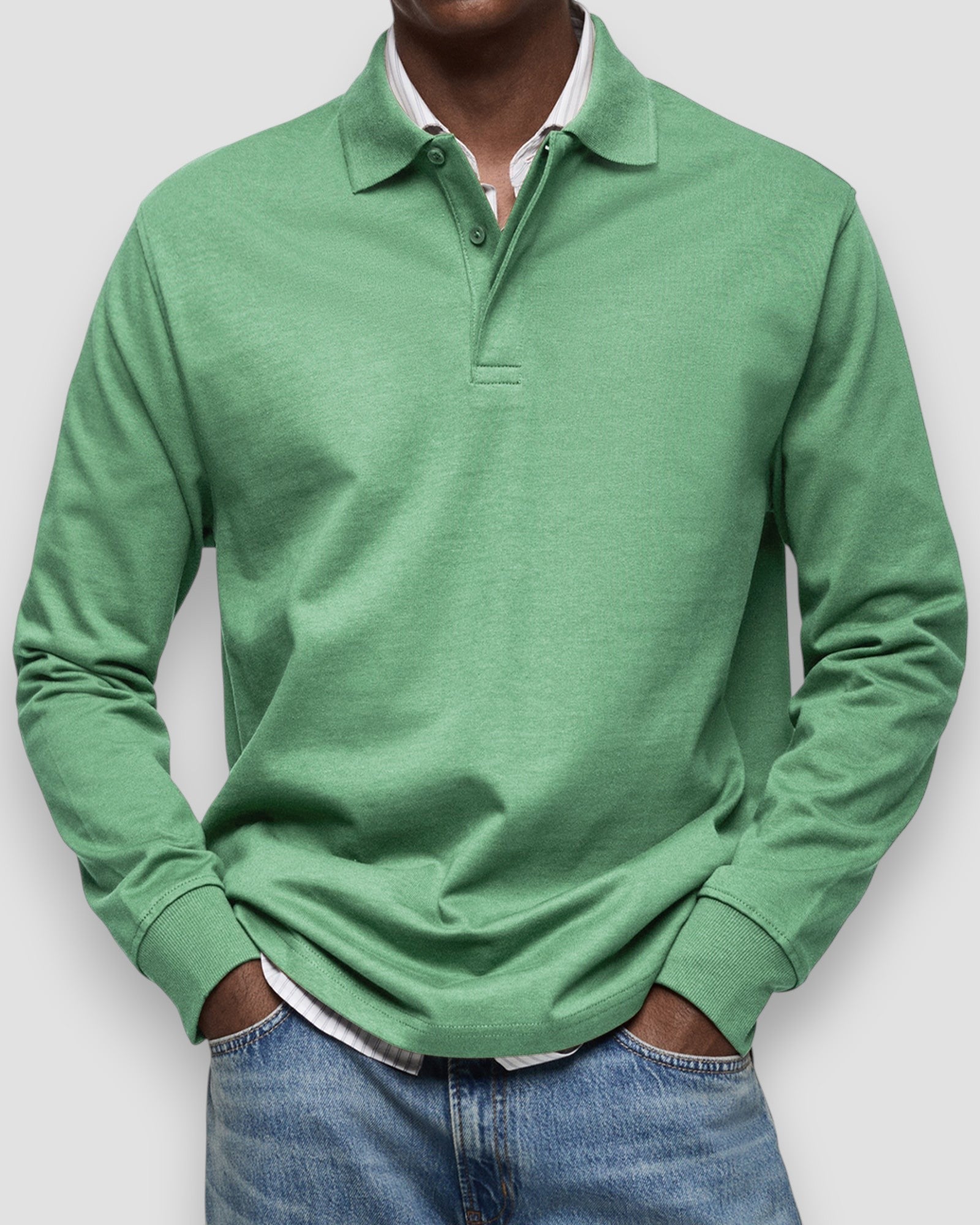 Polo à manches longues homme – coupe élégante et confortable, style polyvalent
