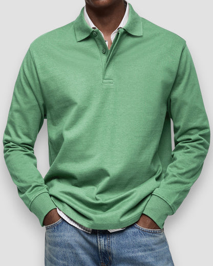 Polo à manches longues homme – coupe élégante et confortable, style polyvalent