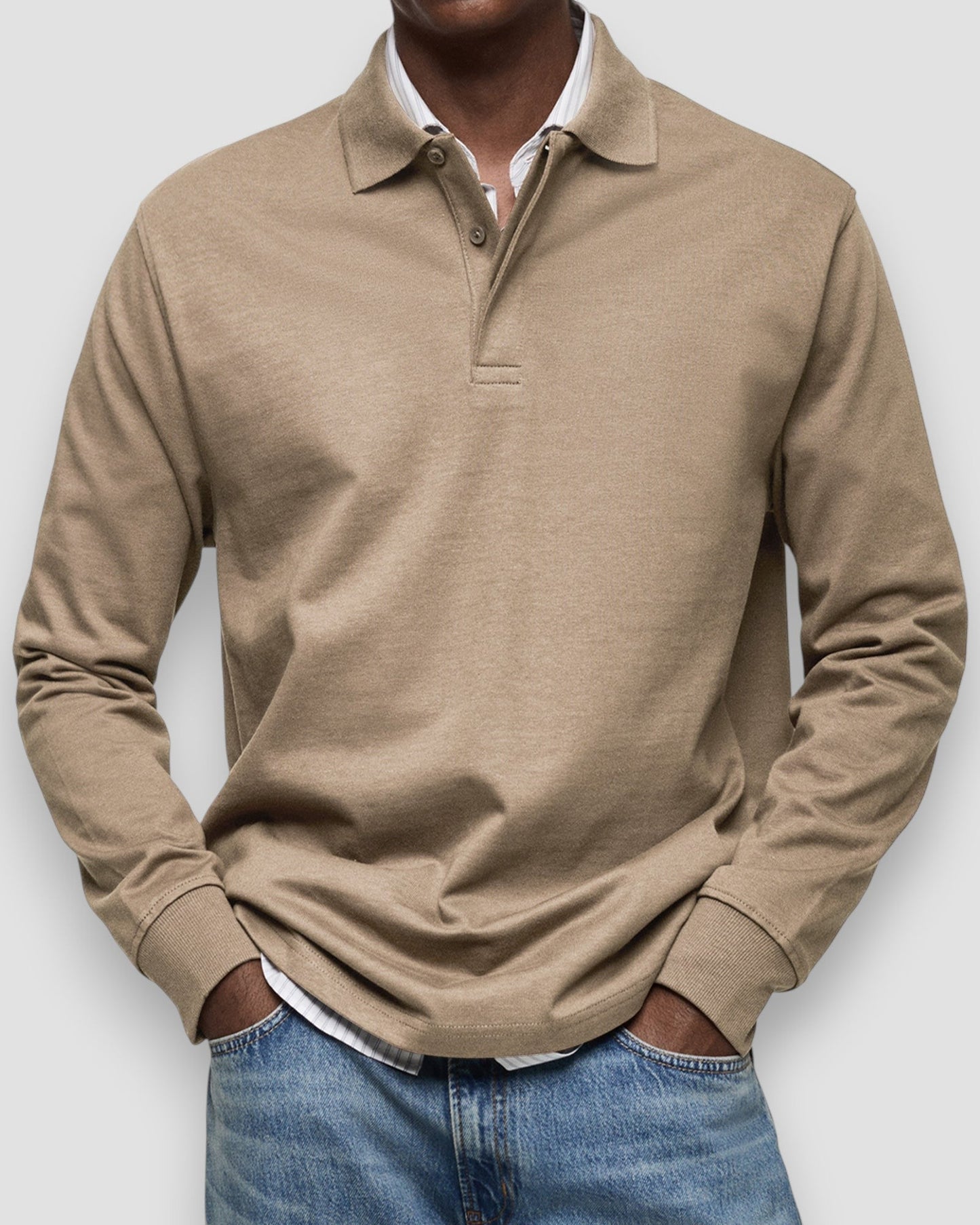 Polo à manches longues homme – coupe élégante et confortable, style polyvalent