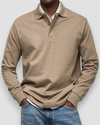 Polo à manches longues homme – coupe élégante et confortable, style polyvalent