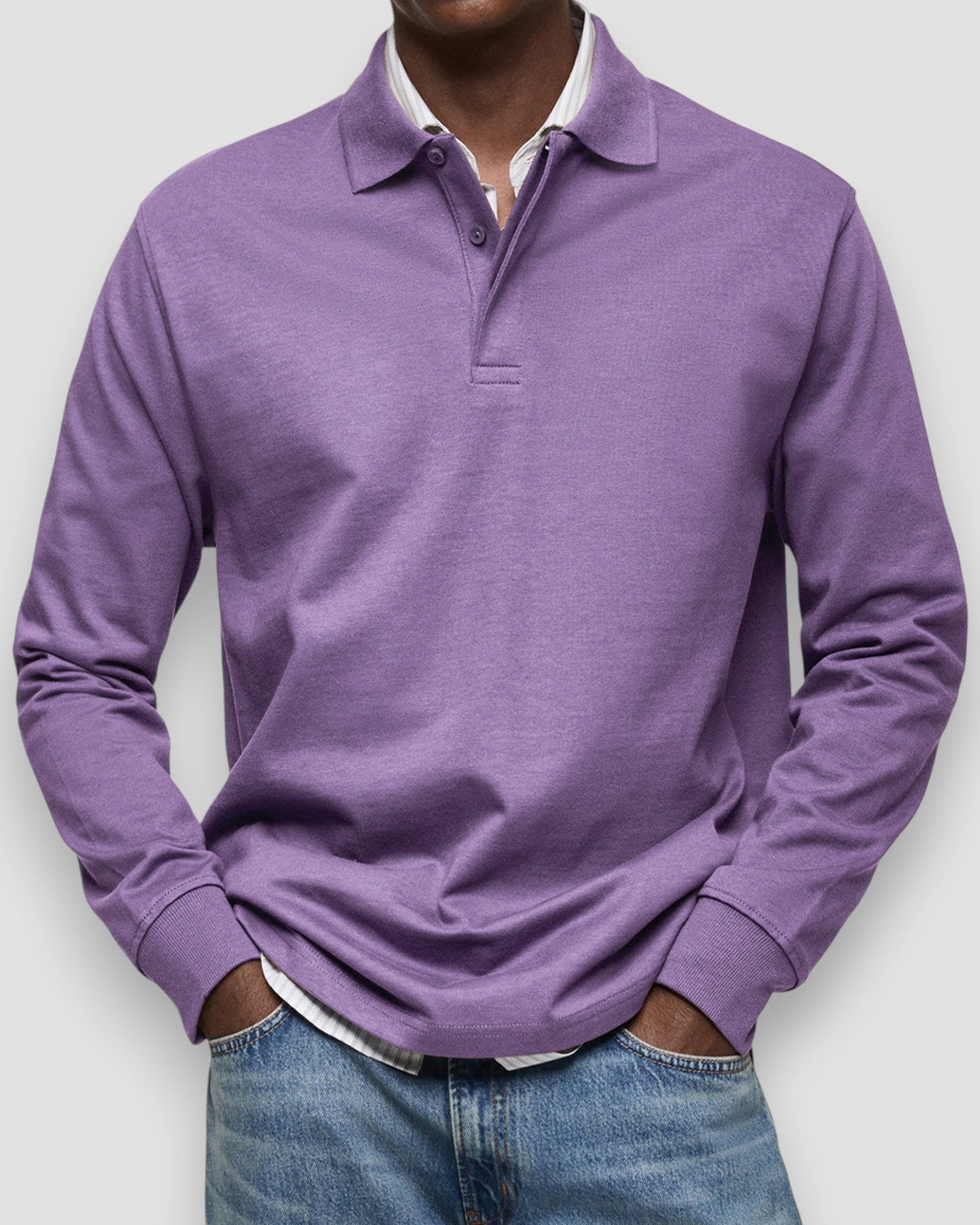 Polo à manches longues homme – coupe élégante et confortable, style polyvalent