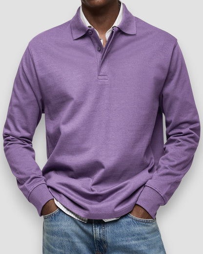 Polo à manches longues homme – coupe élégante et confortable, style polyvalent