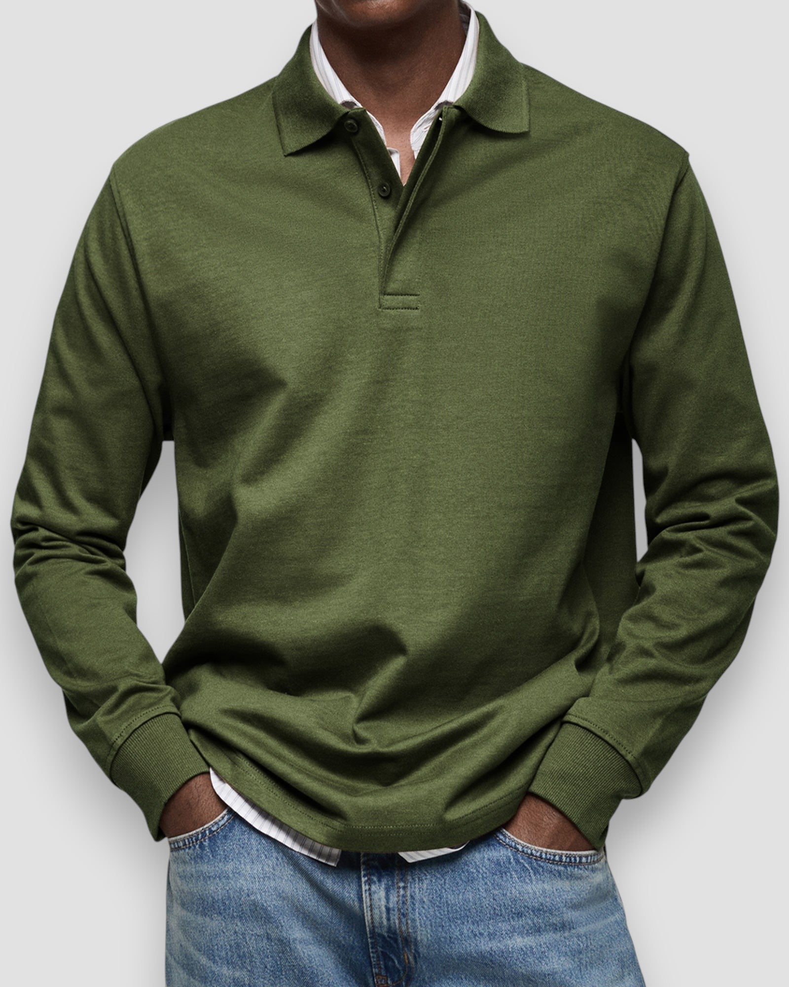Polo à manches longues homme – coupe élégante et confortable, style polyvalent