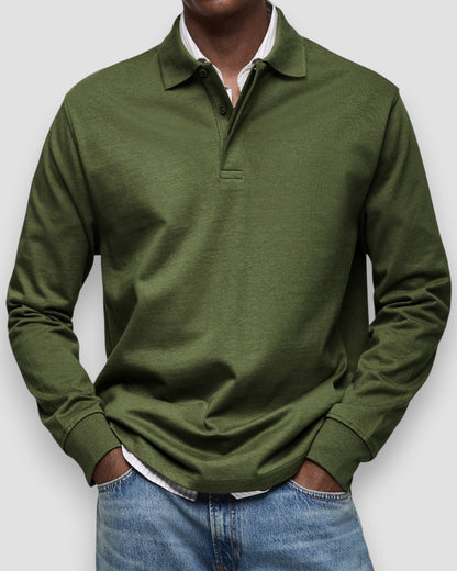 Polo à manches longues homme – coupe élégante et confortable, style polyvalent