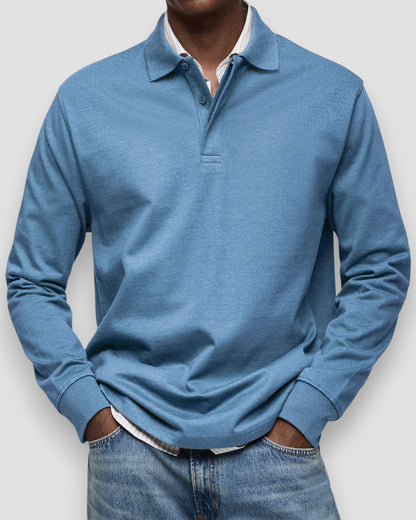 Polo à manches longues homme – coupe élégante et confortable, style polyvalent