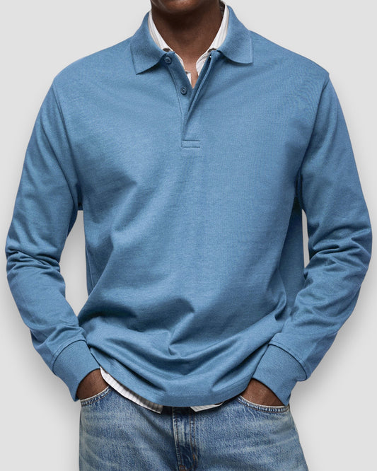 Polo à manches longues homme – coupe élégante et confortable, style polyvalent
